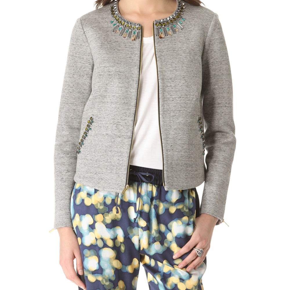 Elizabeth & James Quinn Embellished Jacket Size XS